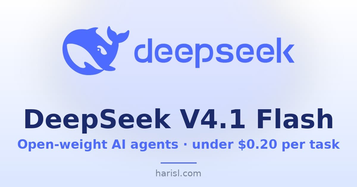 DeepSeek V4.1 Flash: Open-Weight AI Agents at $0.20 per Task — What It Means for Your Business