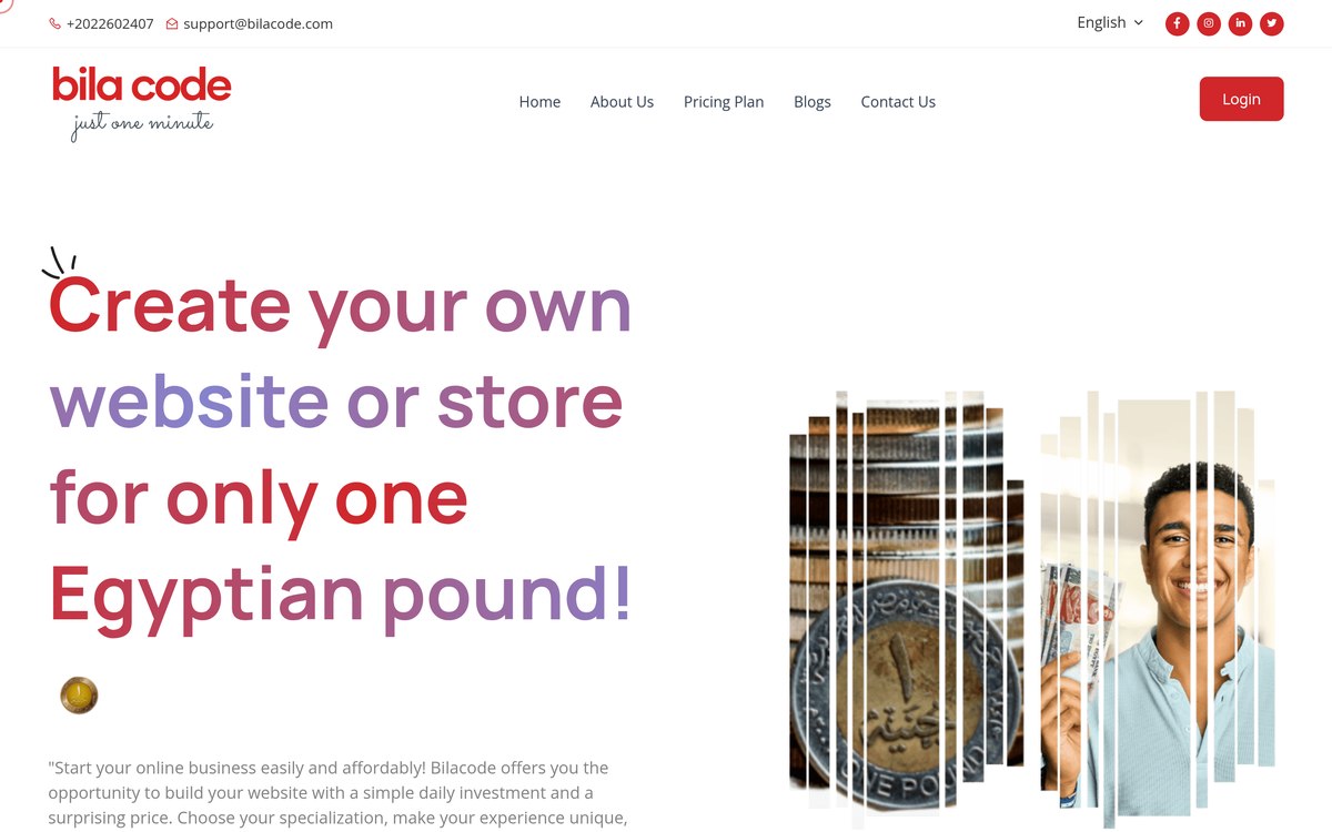 BilaCode — Modular Web Platform